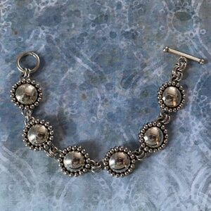 Sterling Silver CRJ Richard Little Yellowhorse Rising Sun Bracelet